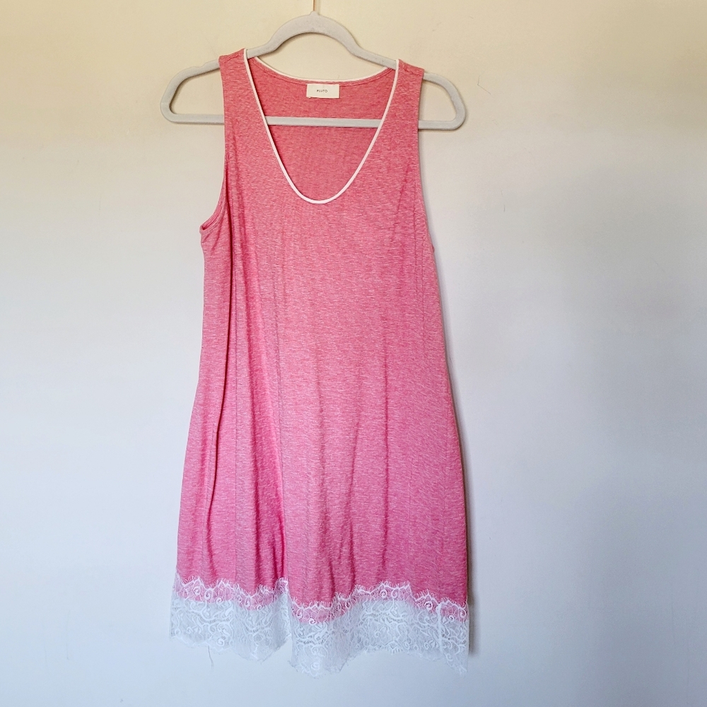 Pluto Cotton Nighgown with Lace